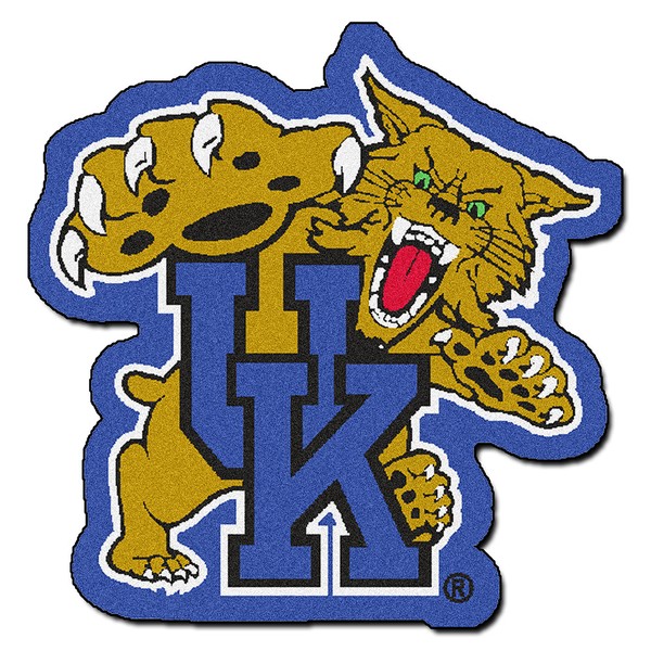 FANMATS NCAA University of Kentucky Wildcats Nylon Face Mascot Rug 2day for sale online eBay