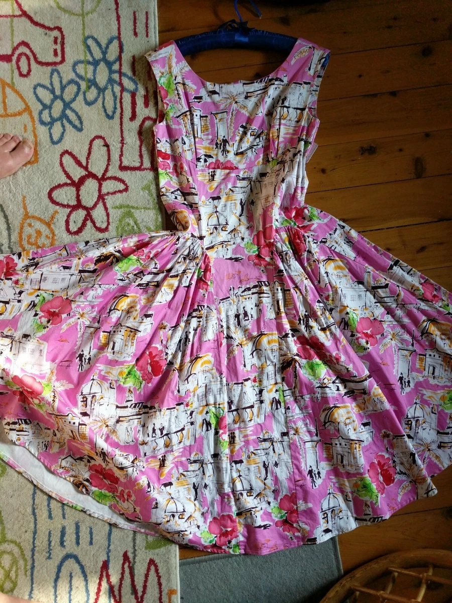 Panel flare clearance dress