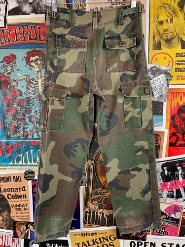 Pantalón de Carga Deportista Militar EE. UU. Camuflaje Verde Niños Años 80-90 Edad 8-9 Camuflaje - Imagen 6 de 10