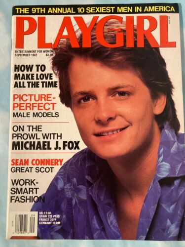 Playgirl Magazine, 09/1987, Guys, Gay Interest, Women's Interest, Michael J. Fox