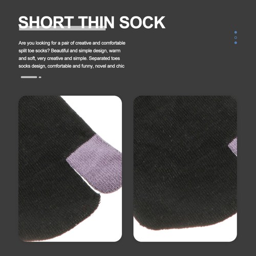 Crew Two Toe Socks Warm Slipper Foot Alignment Socks Women Show Socks - Picture 2 of 12