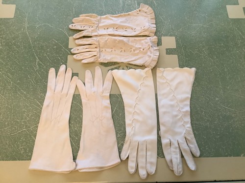 Vintage Stoffhandschuhe - Bild 1 von 2