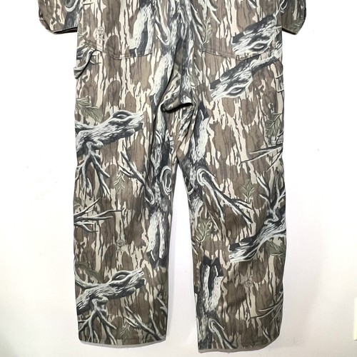 VTG Mossy Oak The First Perfect Camo Hunting Coveralls Size Medium Regular USA - Picture 15 of 19