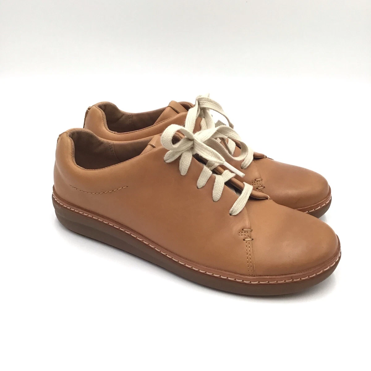 Clarks Artisan Amberlee Crest Oxford Lace Up Trainers Tan 8 | eBay