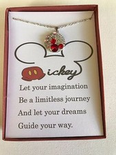Mickey Mouse Inspired Necklace w/ poem