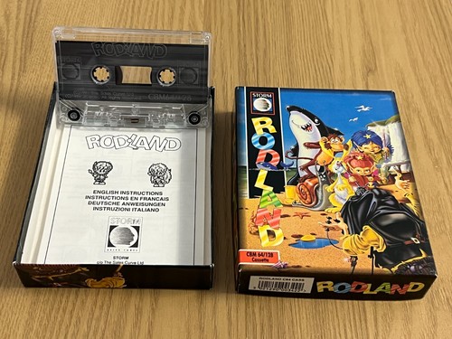 Storm Rodland Vintage Commodore 64 Game - Boxed Working -👽👾Retro Gift Idea👾👽 - Afbeelding 11 van 24