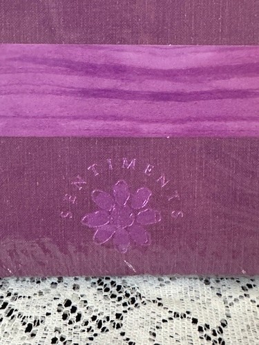 Creative Memories 5x7 Mauve Purple Sentiments Scrapbook Album RARE Gold Accents - Picture 3 of 3