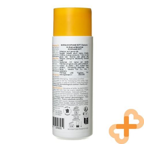 BIORGA ECOPHANE Ultra Soft Shampoo Sensitive Scalp 200ml sensitive Head Hair - Picture 24 of 24