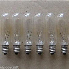 Light Bulbs -Great for Salt Lamps -15 Watt,Candelabra,Clear (15T6C) -25 Pieces