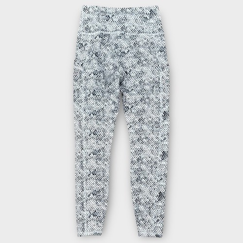 Leggings deportivos para mujer Balance Collection con estampado de serpiente blancos grises talla pequeña - Imagen 2 de 5