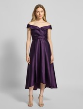 Adrianna Papell Off Shoulder Midi Dress - Size 8