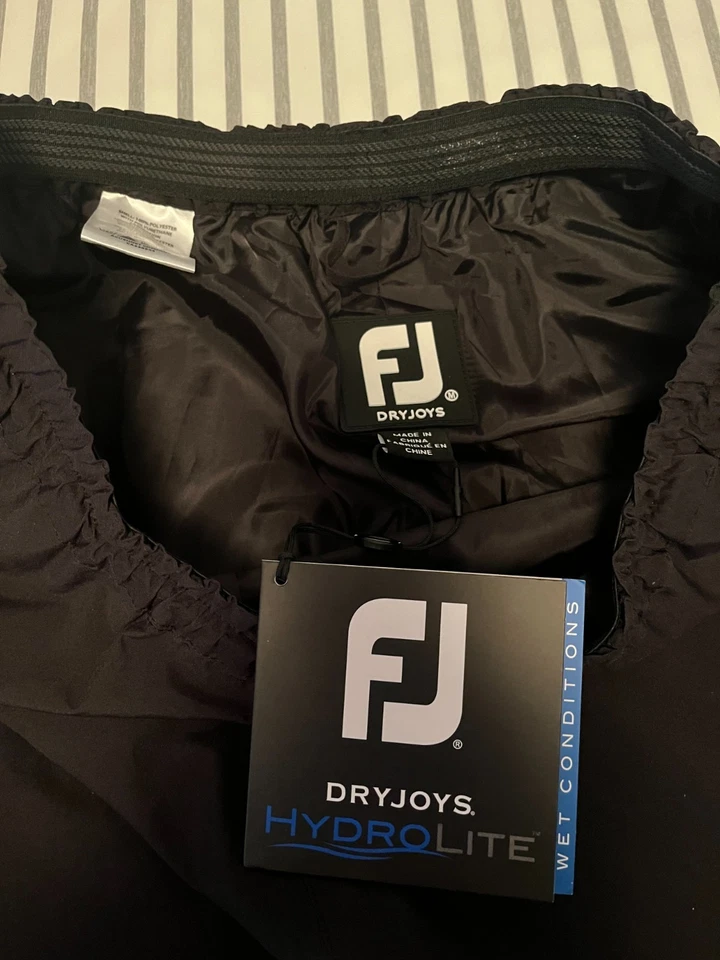 NEW FOOTJOY HYDROLITE X RAIN PANTS BLACK LONG MEDIUM - Image 2 of 3