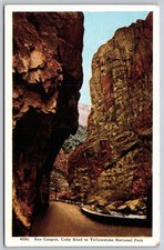 Box Canyon Cody Road Yellowstone National Park Wyoming Postcard PC067