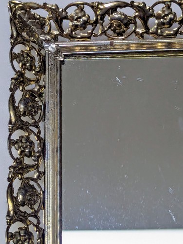 Specchio vanità fattoria filigrana oro Ormolu comò vassoio profumo nucleo cottage - Foto 9 di 21