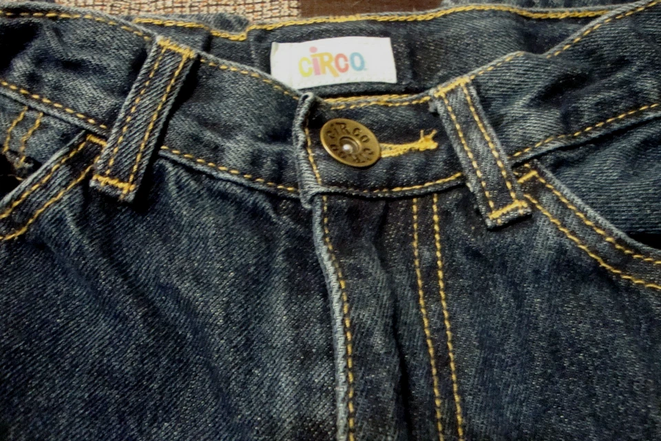 CIRCO Utility Jeans Youth Boy's Size 10 Dark Wash Relaxed Adjustable Waist   187 - Image 3 of 4