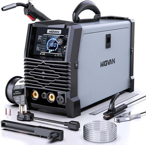 110V/220V Dual Voltage Gas/Gasless Flux Core/Lift Tig/Stick/Spool Gun 5-In-1 Syn - Picture 1 of 9