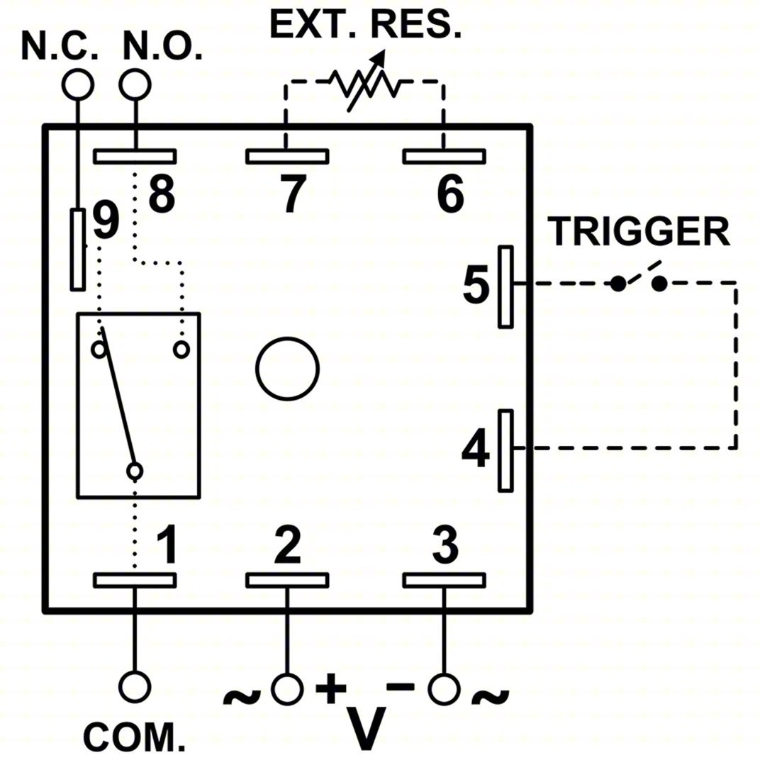 Macromatic Thr-3816U Multifunction Time Delay Relay 12 to 125V DC/24 to 240Vac 