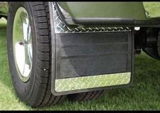 Owens Products 86rf107d Classic Dually Rubber Mudflaps Diamond Tread Insert 2 Pc