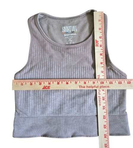 Smartwool Intraknit Crop BH Größe M Sandstone Mauve - Bild 4 von 5