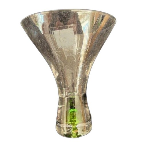 4 Vintage Circleware Martini Cosmo Controlled Bubble Color Ball Base Glasses 4” - Picture 3 of 6