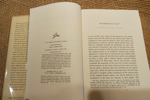 Albert Camus Notebooks First Modern Library Edition 1935-42 and 1942-51 Set Of 2 - Picture 5 of 12