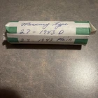 1 roll of silver mercury dimes. 23-1942. 27-1943D