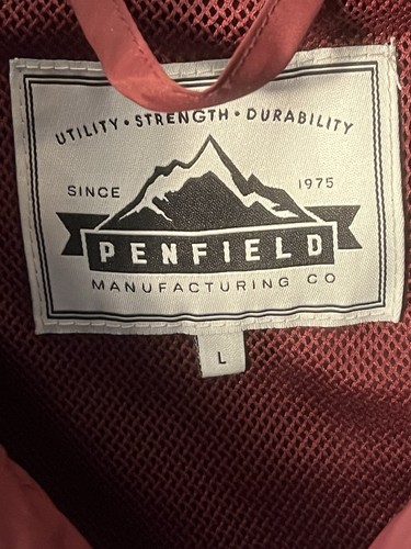 Penfield Blocked Pullover Anorak Jacket Windbreaker Size L Street Wear Maroon - Picture 10 of 22