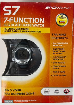 S7 7-Function ECG Heart Rate Watch & Monitor + Calorie Monitor By Sportline
