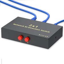 RJ45 Network Switch Selector 2x1 Ethernet Splitter