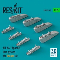AH-64 Apache Late Pylons For Takom Kit (3D Printed) / 1:35