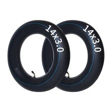 2-Pcs 14x3.0-inch Tube 14-inch E-Bike Inner Tubes with Bent Valve for Ebike