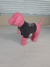 Victoria's Secret Pink Stuffed Dog Rock  Roll Love Plush