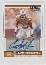 2017 Score Rookie Signatures Cameron Sutton #372 Auto RC