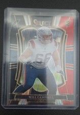 2025 Panini Select - Premier Level Will Campbell #179 Black & Red Shock Prizm...