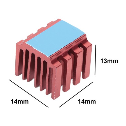10 Pcs/Set Stepper Motor Driver Heat Sink For 3D Printer TMC2100/TMC2208 Ste NEW - Afbeelding 5 van 10