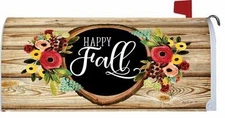 Fall Floral Wreath Mailbox Cover
