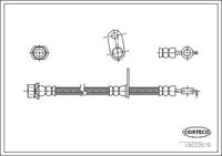Corteco Bremsschlauch Links, Vorderachse, Vorderachse Links FüR Toyota