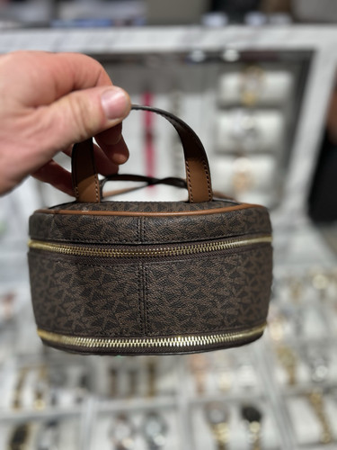 Zaino Michael Kors Rhea Medium donna ragazza viaggio scuola tracolla borsa marrone - Foto 12 di 13