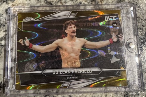 2026 Topps Chrome UFC Quillan Salkilld RC Gold Raywave Refractor /50