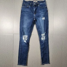 Levi's 721 Jeans Women's 29x30 actual(29X29) High Rise Skinny Medium Wash Blue