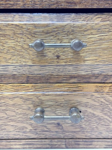 Restored Antique Oak 4 Drawer, Dresser, Vanity Cabinet 18” x 11” x 7.5” - Picture 2 of 14