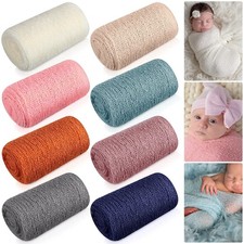 Newborn Baby Photography Props Baby Stretch Wraps Newborn Long Ripple Wrap fo...