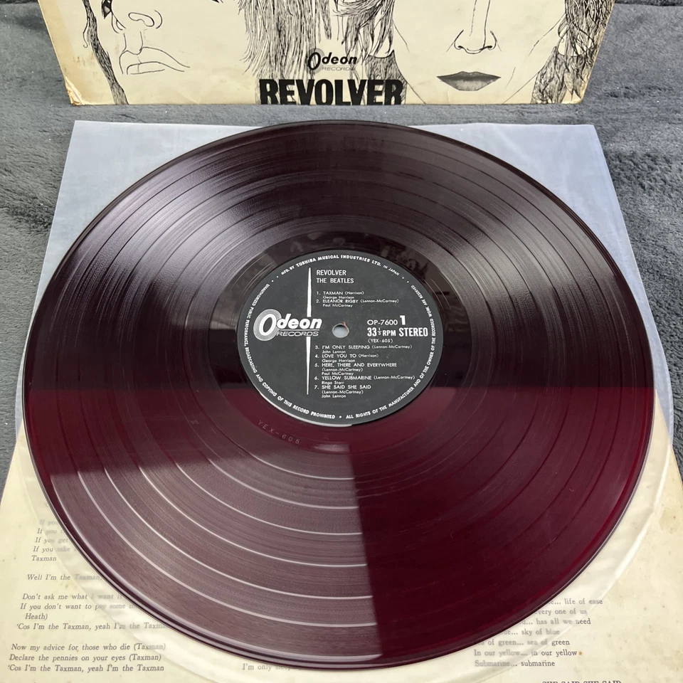 Beatles - Revolver 1966 1st Japan Pressing LP Red Vinyl Record OP7600 - Bild 4 von 4