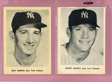 1958 Jay Publishing New York Yankees Complete Set of 12 Picture Pack Photos READ