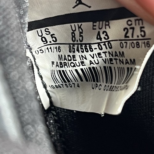 Nike Air Jordan 12 XII Retro MCS Baseball Cleats Black Men Size 9.5 854566-010 - Bild 8 von 8