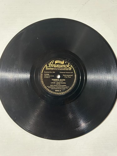 Louis Armstrong Red Onion Jazz Brunswick 78 - Terrible Blues/Santa Claus - Picture 3 of 4