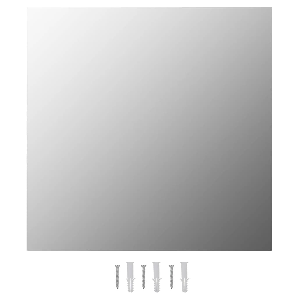 Specchi da Parete 2 pz 60x60 cm Vetro Lucido - Arredo Casa Moderno
