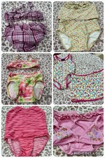 Vintage Girls Bathing Suits 18/24 Months - 3T