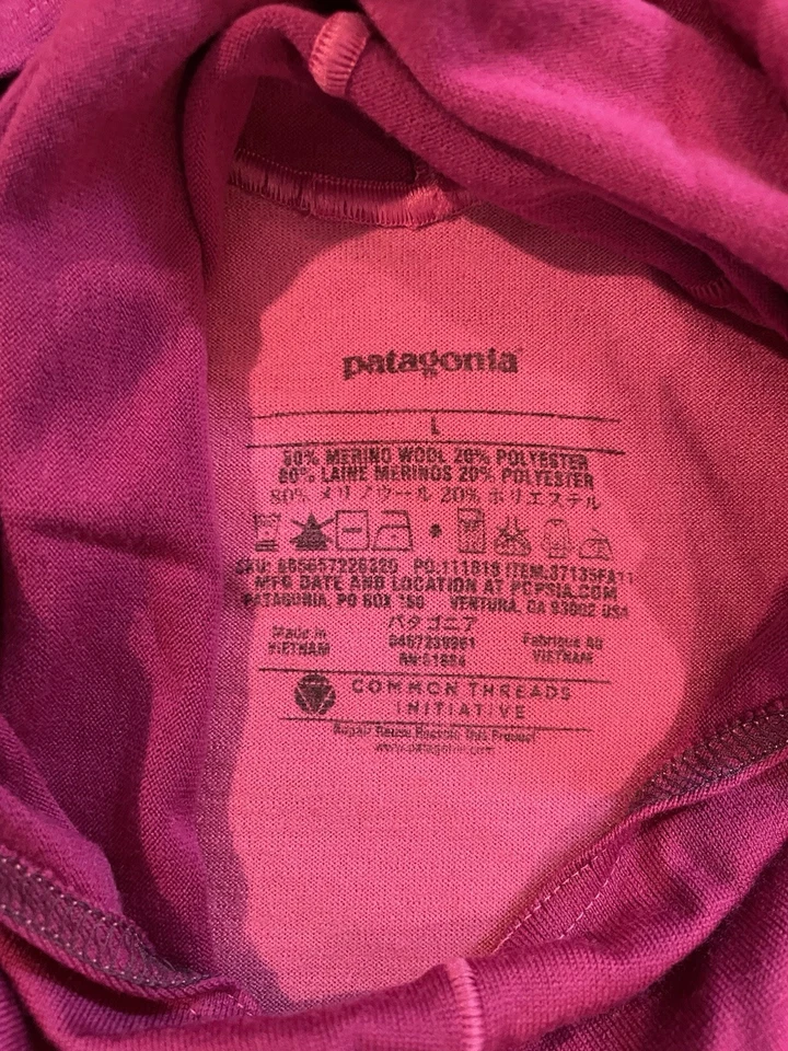 Pullover grande con capucha Patagonia para mujer - bloque de color rosa Foto 3 de 3