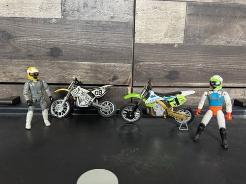 Road Champs MXS Dirt Bike Toy Lot of 2 Die-cast Motocross Toys Sound Effects